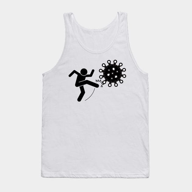 kick the corona Tank Top by perth shirts